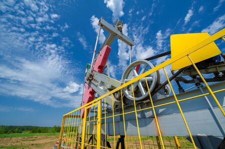 A pumpjack is the overground drive for a reciprocating piston pump in an oil well. The arrangement...