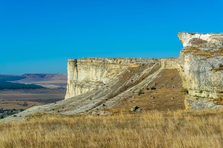 Photos of the Crimean autumn peninsula, Ak-Kaya White rock, Belogorsky district, the Biyuk-Karasu...