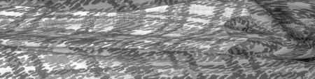 Background design texture, black and white silk fabric, abstraction, copyright print, military...