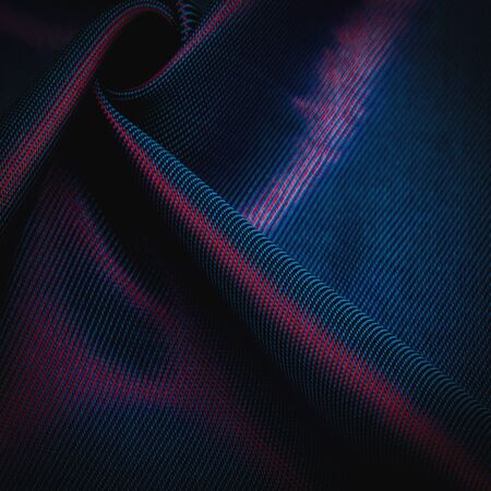 texture, background, pattern, pattern, chocolate, silk fabric, tight weaving, photo studio. Blue, midnight blue, denim fabric color, The play of light and shadow make this photograph unique,の写真素材