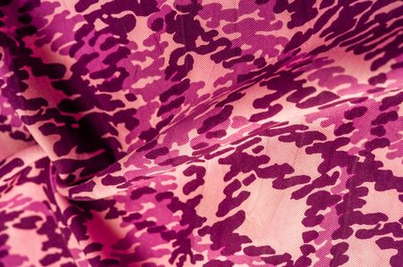 Background design texture, red silk fabric, abstraction, copyright print military camouflage fleece...