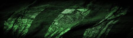 Texture, background, pattern, Crepe deep green, is a fabric of silk, wool or synthetic fibers with a distinctly clear, crimped appearance. Crepe is also historically called crÃªpe or crispの写真素材