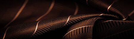 textured drawing, composite textiles, noble deep green silk fabric with a thin white stripe, the...