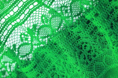 texture, background, design, Green knitted lace triangular scarf, shawl, autumn winter scarf, hood, wedding accessories Project ideas, designer fashion accessoriesの写真素材