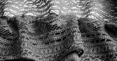 texture, background, design, Black knitted lace triangular scarf, shawl, autumn winter scarf, hood,...