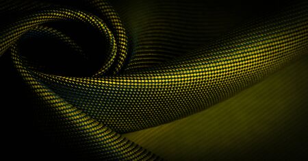 texture, background, pattern, pattern, chocolate, silk fabric, tight weaving, photo studio. Green, green-yellow, chartreuse fabric color, the play of light and shadow make this photograph unique,の写真素材