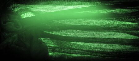 Texture, background, pattern, Crepe deep green, is a fabric of silk, wool or synthetic fibers with a...