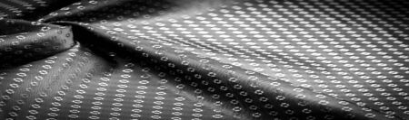 Background texture, decorative ornament, silver silk fabric, metal gray lead, with a small pattern,...