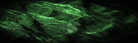 Texture, background, pattern, Crepe deep green, is a fabric of silk, wool or synthetic fibers with a distinctly clear, crimped appearance. Crepe is also historically called crÃªpe or crispの写真素材