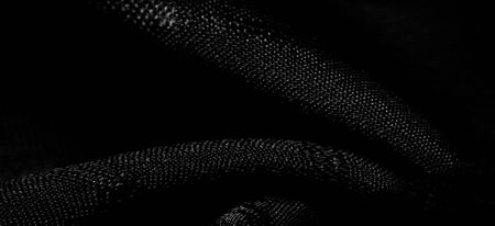 Texture, background, pattern, simple gray fabric with lines. The lines formed by the extraction of the thread,の写真素材