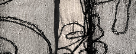Background, texture, pattern, silk fabric, black lace pattern