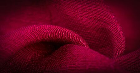 The texture pattern of the background, decor ornament, silk dense fabric of red cent, you can make (something) look more attractive by adding decorative elements.の写真素材