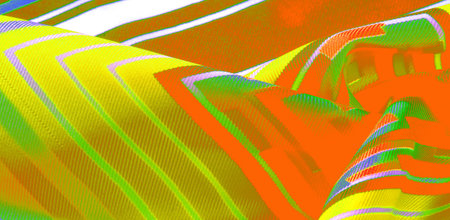 Texture  pattern. silk fabric in geometric abstract forms. Screen printing on silk duck; This...