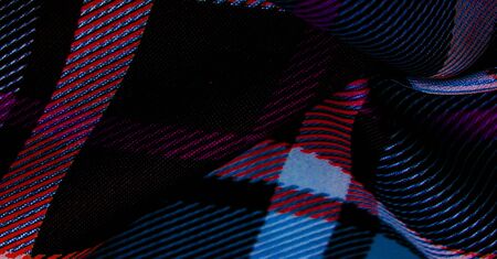 Texture, background, pattern, checkered fabric, yellow-green-white-blue colors, Scottish motifs in this fabric, your design with the sounds of bagpipes and fragrant whiskeyの写真素材