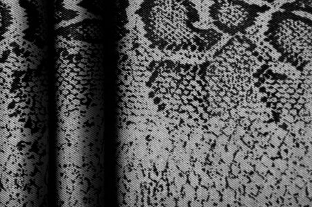 Texture, background, pattern, fabric with a pattern of gray snake skin, African fabric, design photo...
