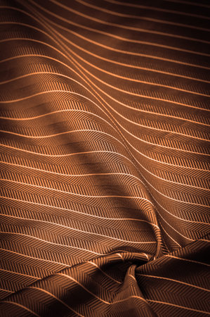 textured drawing, composite textiles, noble deep green silk fabric with a thin white stripe, the...