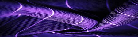 textured drawing, composite textiles, noble lilac blue silk fabric with a thin white stripe, the nature of some ingredients or components; the way the whole or mixture is composed.の写真素材