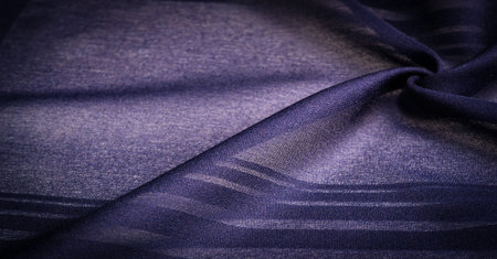 Background texture, decorative ornament, silk blue fabric with stripes trim, to make your design...