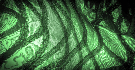 texture  background picture the fabric is transparent emerald green with brightly innate stripes,...