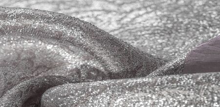 Texture background, pattern. white brocade fabric. Organza brocade fabric - shepherd, with a crunchy...