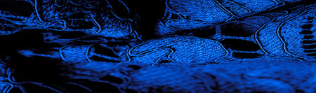 Texture, background, pattern, blue lace fabric, delicate embossed lace fabric, scalloped on both...