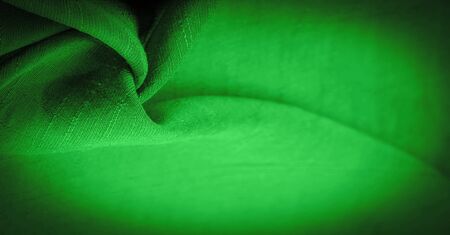 The texture of the wallpaper, ornament decor, deep emerald silk dense fabric of green cent, you can make (something) more attractive by adding decorative elementsの写真素材