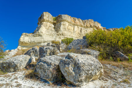 Photos of the Crimean autumn peninsula, Ak-Kaya White rock, Belogorsky district, the Biyuk-Karasu...