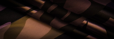 Texture. Pattern.pattern. silk fabric in abstract shades of brown and blue. silk texture, luxurious...