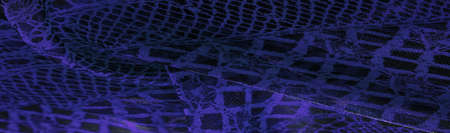 blue lace fabric, a combination of blue with black fabric. blue, sapphire, azure, texture, background, pattern.の写真素材