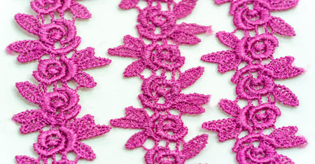 Red lace ribbon. Wrap your design with this gorgeous floral ribbon and transform any project with a...