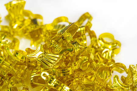 Retaining rings for curtains. metal curtain clips with beautiful polished finish, suitable for hotels, restaurants, bars, conference rooms, bedroom, bathroom, etc.の写真素材