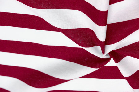 Cotton fabric, white and burgundy red stripes. strict laconic design. Modern geometric backgrounds....