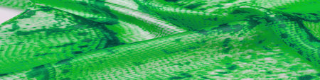 Background, texture, pattern, white fabric with a pattern of green squares, lines