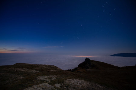 Autumn photos of the Crimean peninsula, night morning photos, blurry photographers, fogs of the...