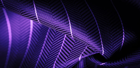 dark blue silk fabric with a thin white stripe, sapphirine. textured pattern, composite textile, noble fabricの写真素材