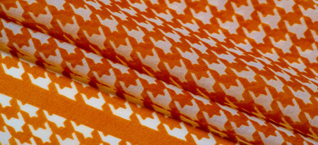 Delicate brown silk chiffon in vibrant colors with geometric print. Surprisingly light, smooth,...