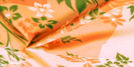 delicate silk with floral print Exceptionally lightweight pure silk fabric with a delicate texture....