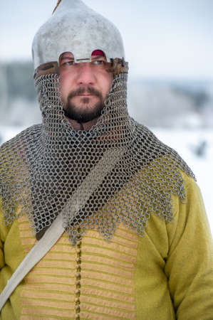 Winter landscape, reconstruction of military operations of the Great Patriotic War with fascist invaders, Naberezhnye Chelny Tatarstan Russia 16, 02, 2020のeditorial素材