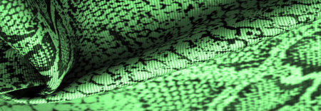 fabric with a green snake skin pattern, African fabric, designer photo - safari in the country of...