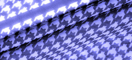 Delicate blue silk chiffon in vibrant colors with geometric print. Surprisingly light, smooth, sandy...