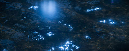 pool water - light breeze, play of sunlight and waves from the water. Texture. background. template.の写真素材