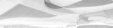 black and white, monochromatic geometric colors, similar to a veil made of thin viscose silk. organza pattern. thin knitted fabric - light transparent,の写真素材