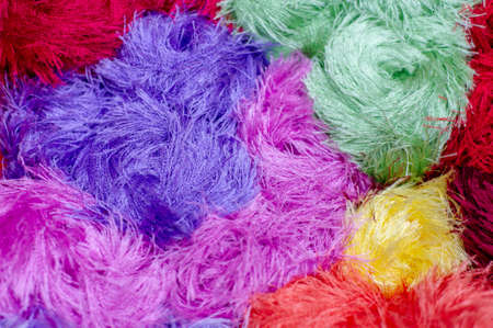 Woolen threads for knitting. With high quality wool and cotton yarns, you can create your dream designs. Try kits for knitting, crocheting, embroidery, and weaving.の写真素材