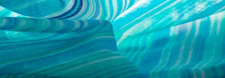 Texture, background, pattern, white blue blue cotton stripes, Mapudungun pontro poncho, blanket, woolen fabric - these are outerwear designed to keep the body warm.の写真素材