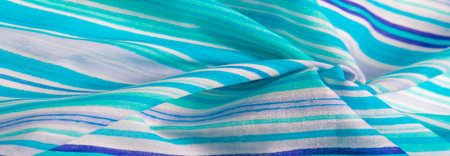 Texture, background, pattern, white blue blue cotton stripes, Mapudungun pontro poncho, blanket,...