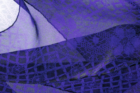 blue lace fabric, a combination of blue with black fabric. dark blue, sapphire, azure, Texture,...