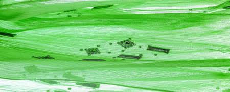 green fabric with glued decorative faceted stones. texture background with bright colorful stones, background texture design. Silk pattern,の写真素材