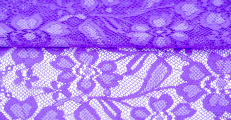 Blue lace. This stunning and sophisticated fabric will be a true work of art. Deep blue with delicate lace patterns that we love so much; unique, elegant and vibrant.の写真素材