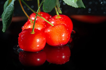 cherries, merry. cherries provide low nutrient content per 100 g serving, as only dietary fiber and...