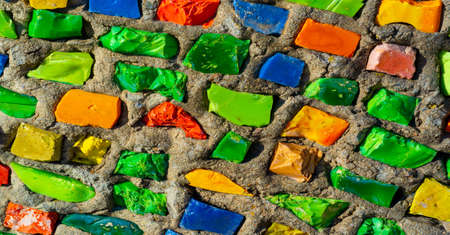 colored glass mosaic. abstraction. large artistic panoramas. texture background patternの写真素材